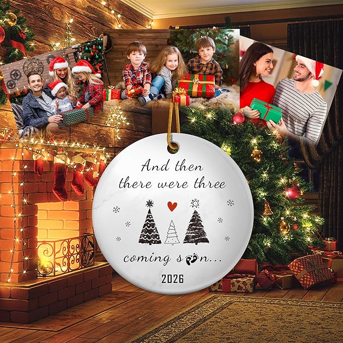2026 Pregnancy Announcement Gift,2026 Baby Gender Reveal Ornament,Expecting Baby Coming Soon Announcement Ideas for Family,Husband, Expecting Parents to Be Unique Gifts