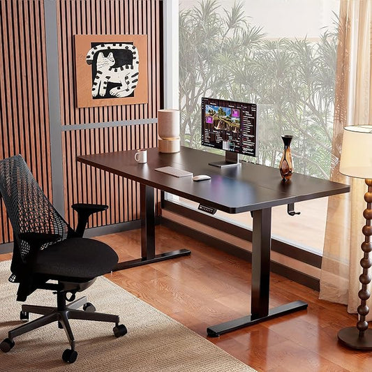 ErGear Height Adjustable Electric Standing Desk, 32 x 19 Inches Sit Stand up Desk, Memory Computer Home Office Desk, Black