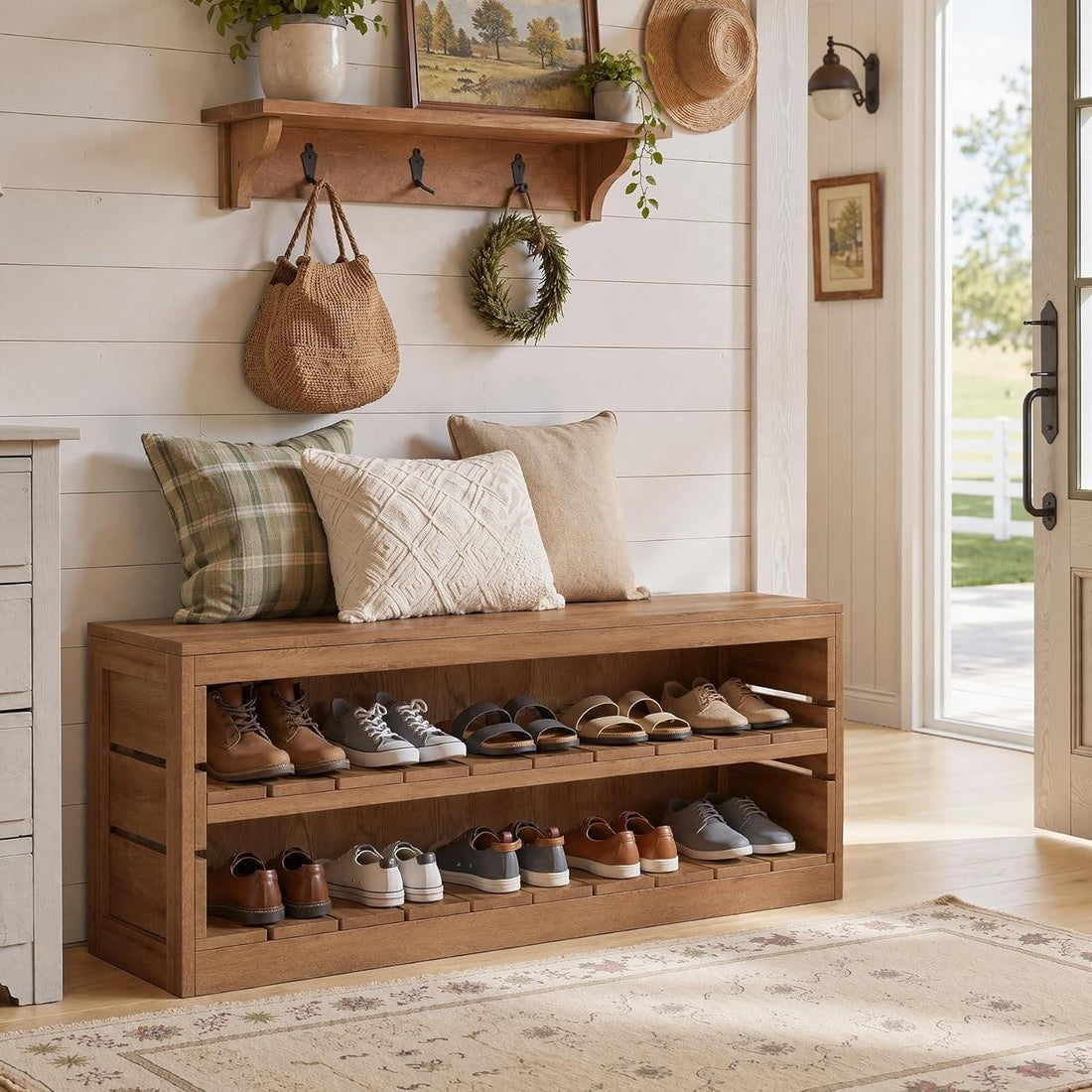 Storage Benches Are Becoming the Secret Weapon of Fall Entryways