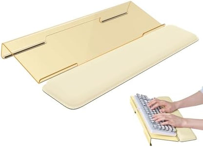 Laborio Computer Keyboard Wrist Rest, Keyboard Riser Stand for Desk(Beige)