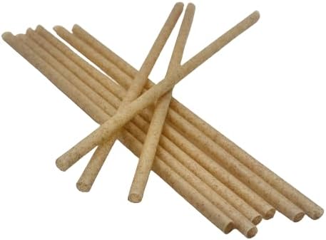 100 pcs of Premium Disposable Biodegradable Drinking Straws, 8.25" Long - Made from Sugar Cane Bagasse, Ideal for Hot and Cold Drinks, Eco-Friendly and Tasteless