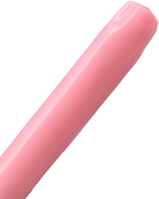 D'light Online Elegant 10" Unscented Pink Taper Candles Premium Quality Hand-Dipped Tapered Candles, Dripless and Smokeless - Set of 12 Tapered Candles(10 Inch, Pink)