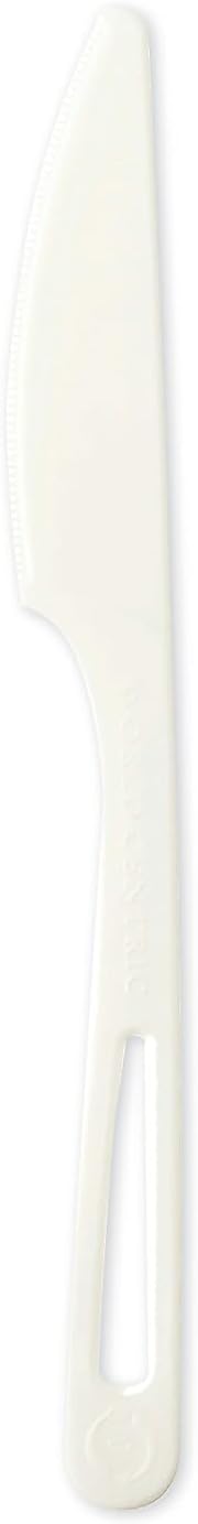 World Centric Compostable Knife 7" - Made from Plants and Minerals, TPLA - 1000 Pack