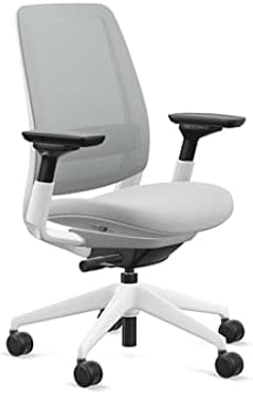 Steelcase Series 2 Office Chair, Seagull Frame, Cogent Connect Nickel, Hard Floor Casters