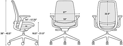 Steelcase Series 2 Office Chair, Graphite Frame, Cogent Connect Jungle