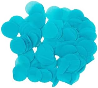 Ultimate Confetti Turquoise Biodegradable Tissue Confetti Circles - 30,000 Pieces (1lb)