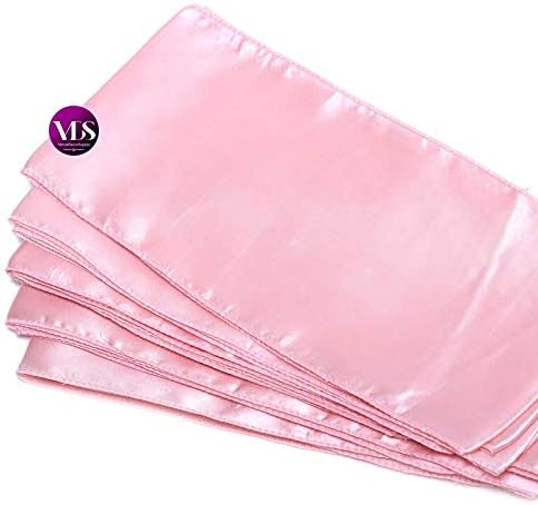 VDS Satin Chair Sashes Chair Cover Back Tie Sateen Bows Ribbon for Wedding Birthday Graduation Engagement Ceremony Event Party Banquet Venue Hotel All Dining Chair Decoration (50PC) (Blush Pink)