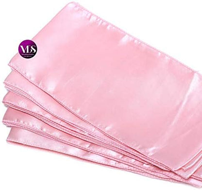 VDS Satin Chair Sashes Chair Cover Back Tie Sateen Bows Ribbon for Wedding Birthday Graduation Engagement Ceremony Event Party Banquet Venue Hotel All Dining Chair Decoration (10PC) (Blush Pink)