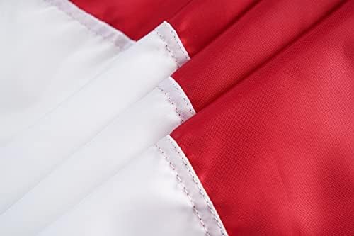 FRF FLAG American Flag Bunting 1.5x3 Ft, Embroidered Patriotic Bunting Flags, 4th of july Decorations Outdoor, with 3 Brass Grommets…