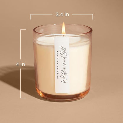 Sweet Water Decor Cinnamon Rolls Candle, 12oz Sandstone Glass Jar, Autumn Scented Notes of Cinnamon, Pastry, & Vanilla, 50+ Hour Burn Time, Non-Toxic Soy Wax Blend, Poured in The USA, Cotton Wick