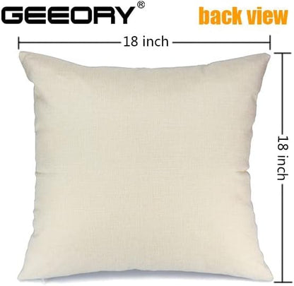GEEORY Valentines Day Pillow Covers 18x18 Set of 4 Love Heart Valentines Day Decor Throw Pillows Decorative Cushion Cases for Sofa Couch Valentine Decorations