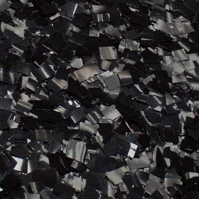 Ultimate Confetti, Fluttering Black Mylar Shiny Foil Metallic Confetti Squares - Lightweight and Slow-Falling Party Confetti for Cannon and Launcher Use - Best for Celebrations - 1 lb, 16 oz