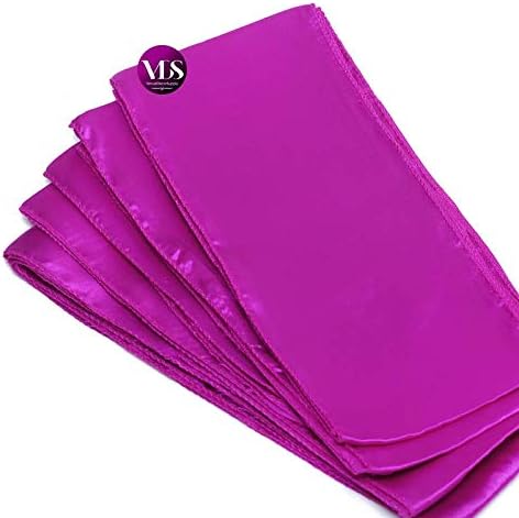 VDS Satin Chair Sashes Chair Cover back Tie Sateen Bows Ribbon for Wedding Birthday Graduation Engagement Ceremony Event Party Banquet Venue Hotel all Dining Chair Decoration (150PC) (Magenta Violate)