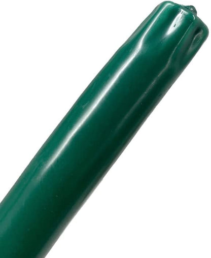 D'light Online Elegant 12" Unscented Hunter Green Taper Candles Premium Quality Candles Hand-Dipped Tapered Candles, Dripless and Smokeless - Set of 12 Individually Wrapped (12 Inch, Dark Green)