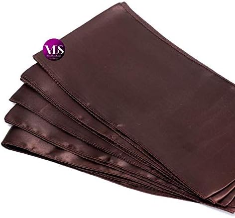 VDS Satin Chair Sashes Chair Cover Back Tie Sateen Bows Ribbon for Wedding Birthday Graduation Engagement Ceremony Event Party Banquet Venue Hotel All Dining Chair Decoration (10PC) (Chocolate Brown)