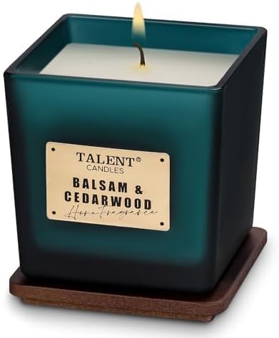 Scented Soy Candles, Deluxe Noble Aromatherapy Candles, Balsam & Cedarwood, Candles for Home Scented, 7.05oz