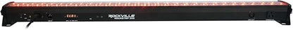 Rockville ROCKSTRIP 252 LED 50W RGB Color Strip Light Bar, 3/4/5/7-Channel DMX, High-Speed Color Changing, Master/Slave Link, Remote, for DJs and Stage