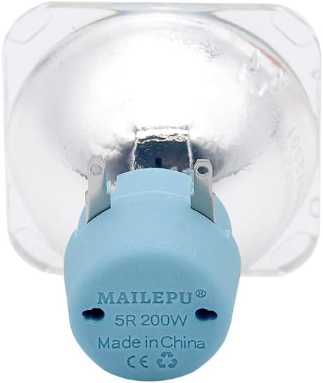 Mailepu 5R 200W Beam Lamp, Moving Head Light Bulb Replacement, Stage DJ Club Party Light