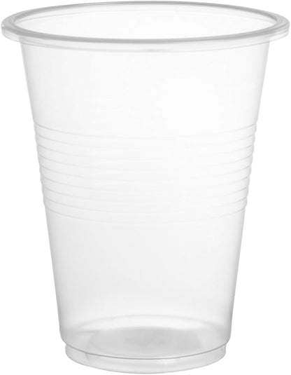 Disposable Clear Plastic WaterCups, 7 Ounce Capacity, 1200 Count Bulk Pack for Parties, Events, and Commercial Use