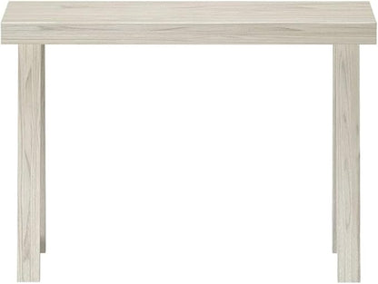 Plank+Beam Classic 46 Inch Console Table, Solid Pine Wood Entryway Table, Narrow Sofa Table for Hallway or Living Room, White Sand