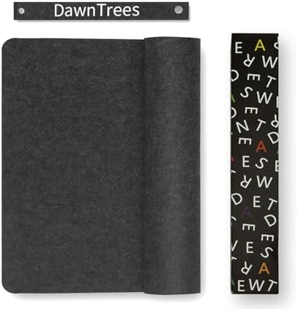 DAWNTREES Large Felt Desk Mat, 47.2"x 23.6", Desk Pad for Office and Home