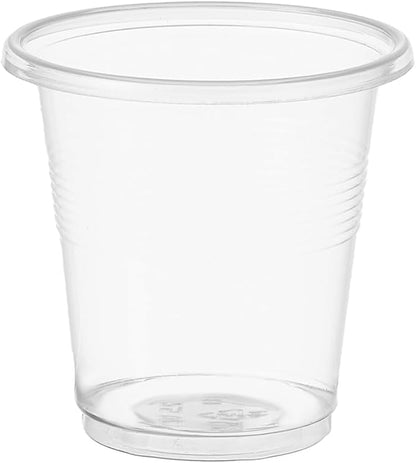 500 Pack 3.5 OZ Clear Plastic Cups, Small Disposable Mouthwash 3.5 Ounce Bathroom Cups (Formerly FULING)