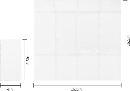 KAMMAK White Napkins Dinner Paper with Pocket 200 Pack Disposable Linen Feel Wedding Reception Napkins Bulk for Decorations Restaurant Guest Hand Towel Lunch Napkin for Bathroom (16.5 x 16.5 inch)