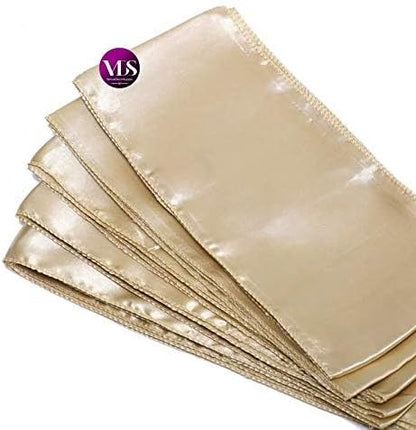 VDS Satin Chair Sashes Chair Cover Back Tie Sateen Bows Ribbon for Wedding Birthday Graduation Engagement Ceremony Event Party Banquet Venue Hotel All Dining Chair Decoration (10PC) (Champagne)