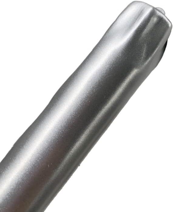 D'light Online Elegant 12" Unscented Metallic Silver Taper Candles, Premium Quality Hand-Dipped Tapered Candles, Dripless and Smokeless - Set of 12 (12 Inch, Metallic Silver)