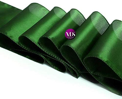 VDS Satin Chair Sashes Chair Cover Back Tie Sateen Bows Ribbon for Wedding Birthday Graduation Engagement Ceremony Event Party Banquet Venue Hotel All Dining Chair Decoration (150PC) (Green)