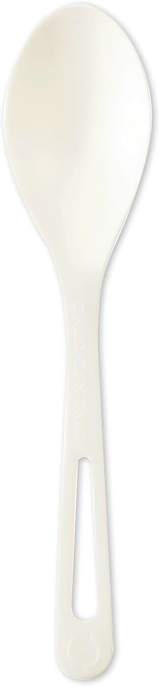 World Centric Compostable Spoon 6" - Made from Plants and Minerals, TPLA - 1000 Pack