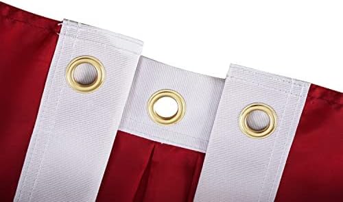 FRF FLAG American Flag Bunting 1.5x3 Ft, Embroidered Patriotic Bunting Flags, 4th of july Decorations Outdoor, with 3 Brass Grommets…