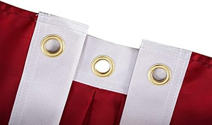 FRF FLAG American Flag Bunting 1.5x3 Ft, Embroidered Patriotic Bunting Flags, 4th of july Decorations Outdoor, with 3 Brass Grommets…