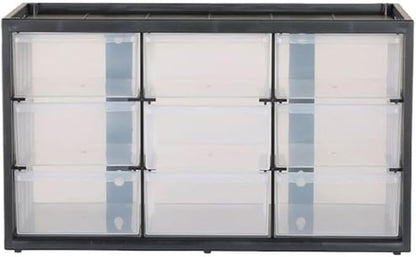 CRAFTSMAN Plastic Storage Organizer Bin System, 9 Compartment, Modular, Home Office (‎CMST40709)