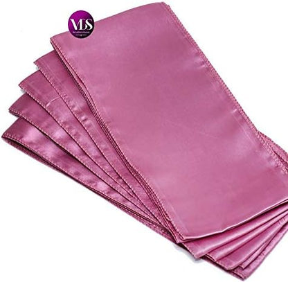 VDS Satin Chair Sashes Chair Cover Back Tie Sateen Bows Ribbon for Wedding Birthday Graduation Engagement Ceremony Event Party Banquet Venue Hotel All Dining Chair Decoration (125PC) (Dusty Pink)