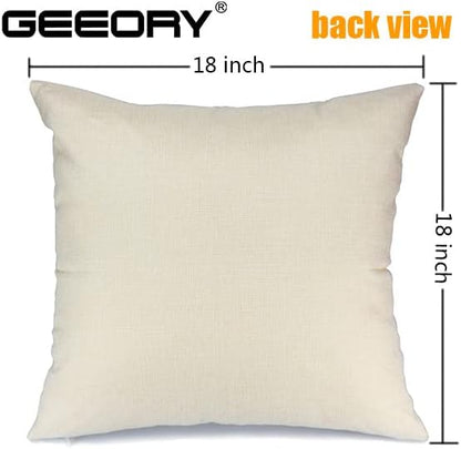 GEEORY Valentine's Day Pillow Covers 18x18 Set of 4 - Red Heart Love You More Decorative Throw Pillows for Valentine's Decor