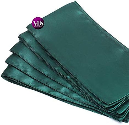 VDS Satin Chair Sashes Chair Cover Back Tie Sateen Bows Ribbon for Wedding Birthday Graduation Engagement Ceremony Event Party Banquet Venue Hotel All Dining Chair Decoration (150PC) (Hunter Green)