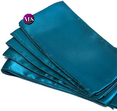 VDS Satin Chair Sashes Chair Cover Back Tie Sateen Bows Ribbon for Wedding Birthday Graduation Engagement Ceremony Event Party Banquet Venue Hotel All Dining Chair Decoration (250PC) (Dark Teal)