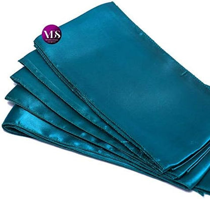 VDS Satin Chair Sashes Chair Cover Back Tie Sateen Bows Ribbon for Wedding Birthday Graduation Engagement Ceremony Event Party Banquet Venue Hotel All Dining Chair Decoration (250PC) (Dark Teal)