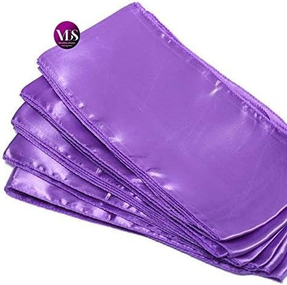 VDS Satin Chair Sashes Chair Cover Back Tie Sateen Bows Ribbon for Wedding Birthday Graduation Engagement Ceremony Event Party Banquet Venue Hotel All Dining Chair Decoration (10PC) (Lavender)