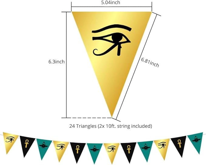 Hades Egyptian Party Decorations – Ancient Egyptian Photo Props Décor – Egypt Balloons Garlands Backdrop – Birthday Party Supplies for Adults Kids