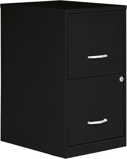 2 Drawer Locking Filing Cabinet | Pre-Assembled Steel Construction | Space-Saving Design is Perfect for Home and Small Office | Letter-Size | Assembled in North America