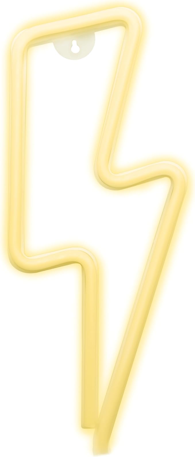Lightning Bolt NEON Wall Light, Cool Yellow Lightning Bolt LED Light, Wall Decor, Perfect for Holiday and Birthday Gift, Party Decor, Yellow Wall Sign for Kids Room, Bar, Restaurant