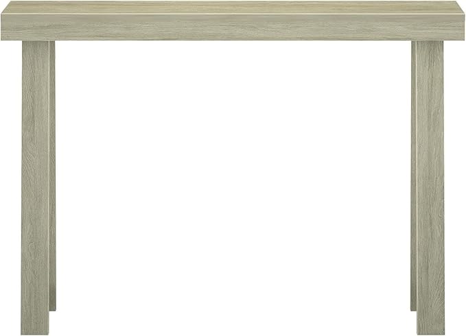 Plank+Beam Classic 46 Inch Console Table, Solid Pine Wood Entryway Table, Narrow Sofa Table for Hallway or Living Room, Seashell