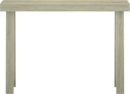 Plank+Beam Classic 46 Inch Console Table, Solid Pine Wood Entryway Table, Narrow Sofa Table for Hallway or Living Room, Seashell