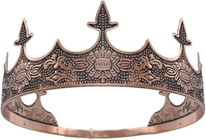 King Crown for Men Crowns Tiara for Birthday Party Costume