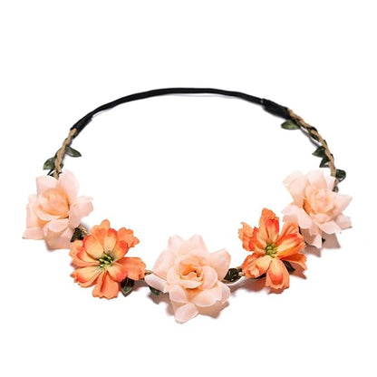 Women Headpieces Collection Accessories - 4PCS Boho Hair Wreaths, Flower Crowns, Tiaras for, Brides, Bridesmaids, Flower Girls, Weddings (A002-4PC)