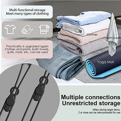 Silicone Cable Ties, Cord Organizer Cable Management,2Sizes-Black