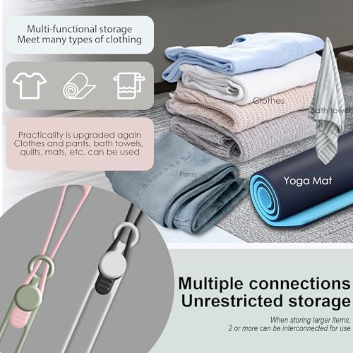24Pcs Silicone Cable Ties, Cord Organizer Cable Management-Multi