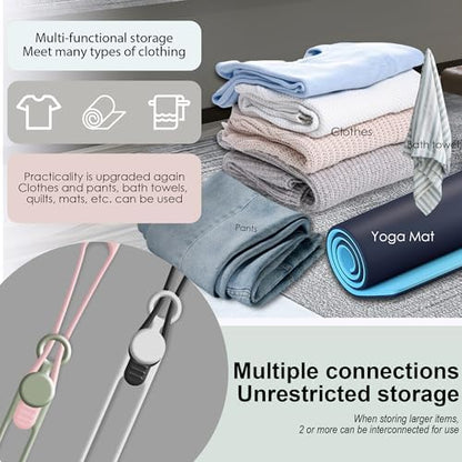 24Pcs Silicone Cable Ties, Cord Organizer Cable Management-Multi